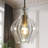 Emanoila 1 - Light Single Mini Pendant with Fluted Ripple Textured Glass