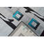 Tapis de zone turquoise abstrait 3d Kennell-2109881200
