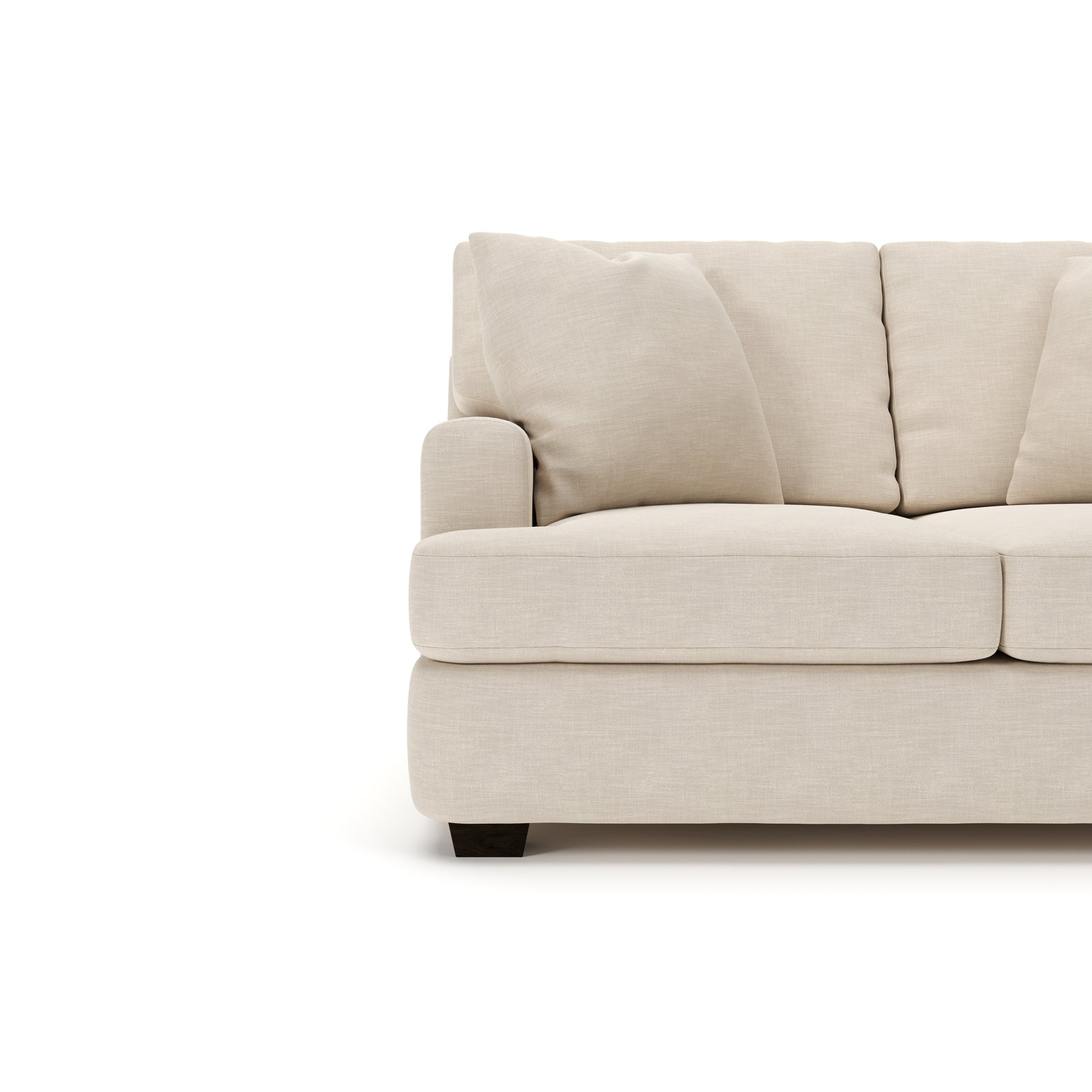Emilio 65'' Upholstered Loveseat, Conversation Ivory