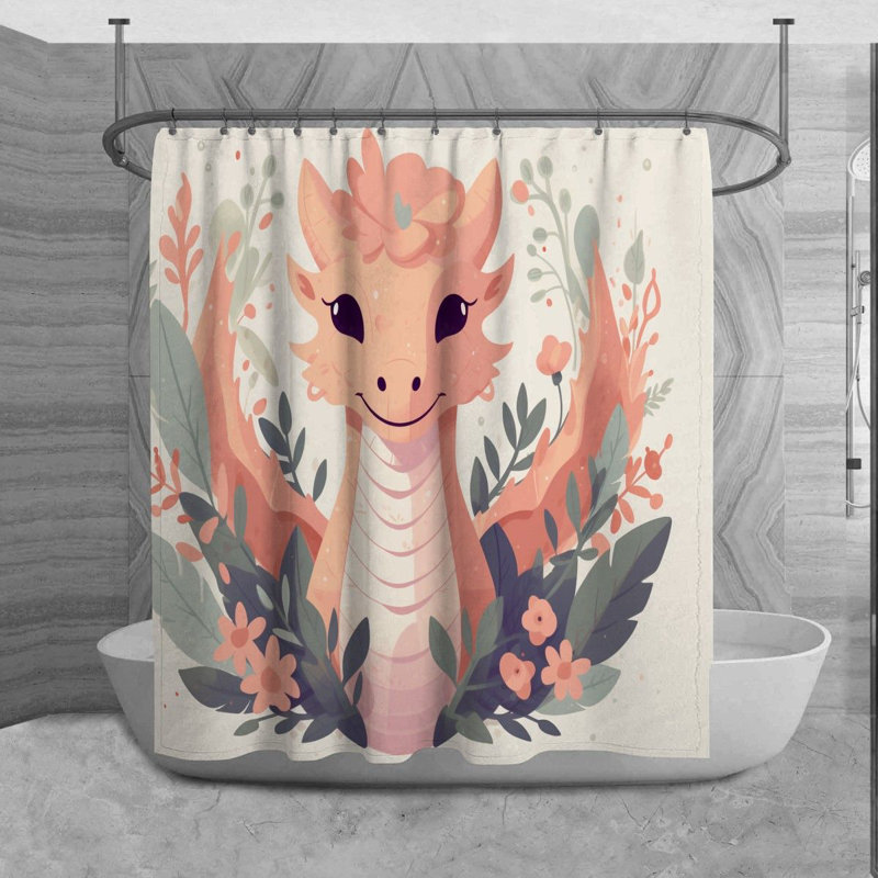 Rideau de douche Rosemare, H 84 po x l 70 po x P 6 po