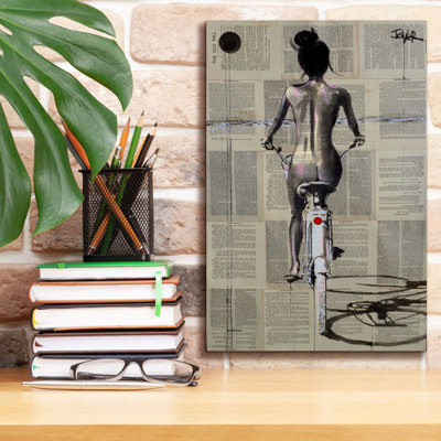 Toile épique Graffiti «Beach Rider» par Loui Jover, 12 po x 18 po