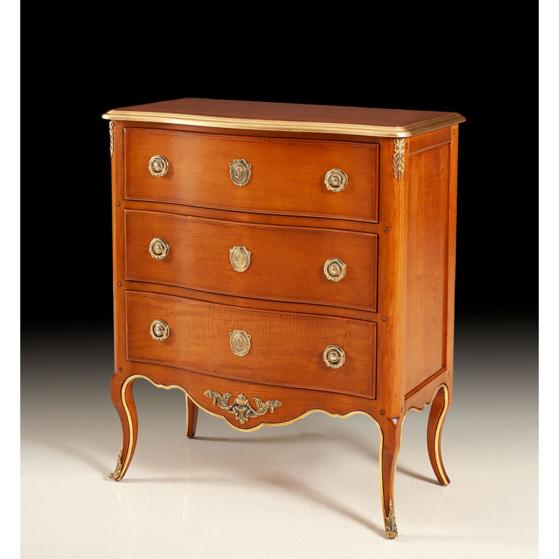 French 3 - Drawer Accent Chest