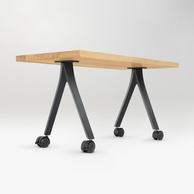 Pieds de table basse en métal Compa, avec roulettes, ensemble de 2