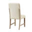 Ensemble de chaises de salle à manger modernes et confortables avec assise et dossier rembourrés en chenille moelleuse 2 pièces
