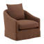 Laura Upholstered Swivel Chair, Sienna Coffee