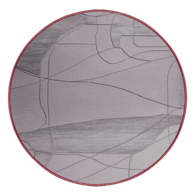 Machine Washable Abstract Beige Area Rug