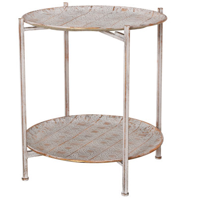 Iron Tray Top End Table