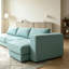 Canapé modulaire en L avec coussins double couche-149286693