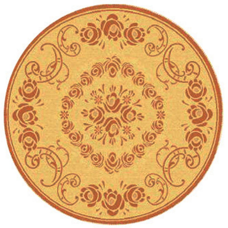 Altimari Performance Oriental Indoor/Outdoor Area Rug, Round 5'3"