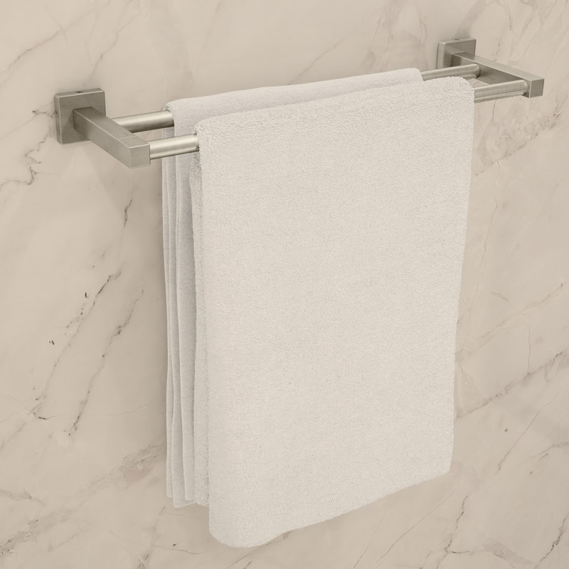 Duro 24" Extra Long Double Towel Bar, Satin Nickel