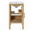 Armoire de salle de bain 18 po avec rangement, solution pour petit espace avec lavabo en céramique, tablette réglable