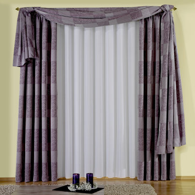 Spurgeon Room Darkening Window Scarf Single Panel