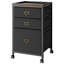 Classeur à 3 tiroirs, style moderne, pour support à imprimante, bureau, noir