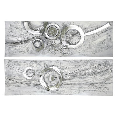 Cricles - Wrapped Canvas Painting