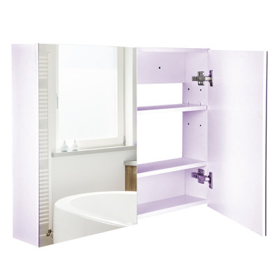 Double Door Wall Mounted Bathroom Mirror