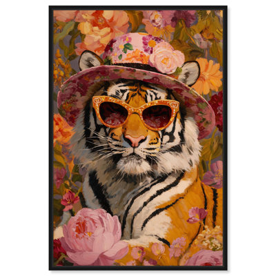 Reproduction d'art sur toile Bloom in Floral Tiger par Art Remedy