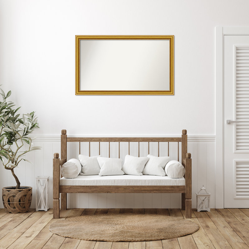 Townhouse Gold Non-Beveled Bathroom Wall Mirror, 27,75 po x 45,75 po