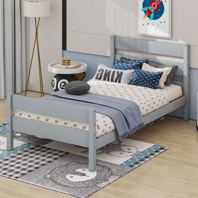 Cadres de lit plateforme en bois, Grey