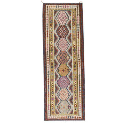 One-of-a-Kind 3'5" X 9'9" Runner Wool Area Rug in