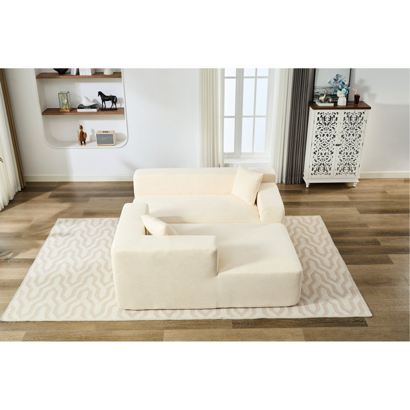 Chenille beige à 3 places - Compressible pour un rangement facile, doux et souple, un plaisir luxueux, des options de sièges polyvalentes, une texture facile à nettoyer avec 3 canapés, une expérience d'assise, un placement