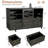 Lateral File Cabinet With Lock, 2 Drawer Mobile Filing Cabinet For Letter/legal/a4 Size, Open Storage Adjustable Shelf For Home Office Cabinets-2111277757