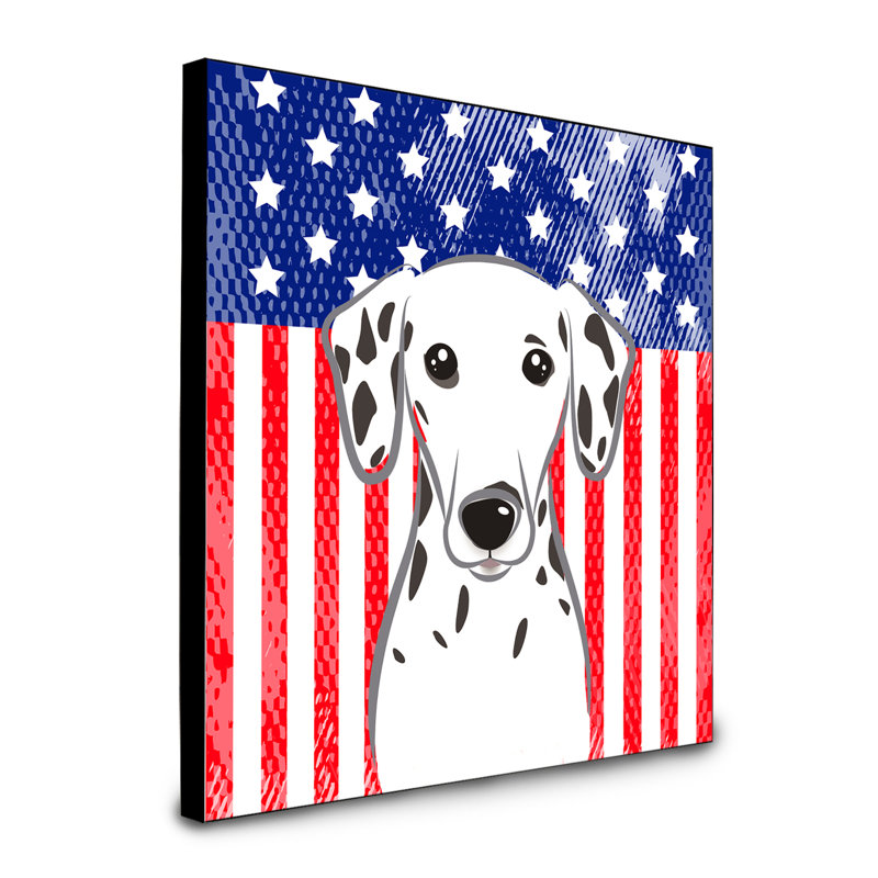 « american flag », art encadré Macomb, Dalmatien