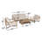 Inessa 4-Piece Teak Seating Group