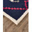 Awareh Wool Southwestern Area Rug in Navy-1401389526