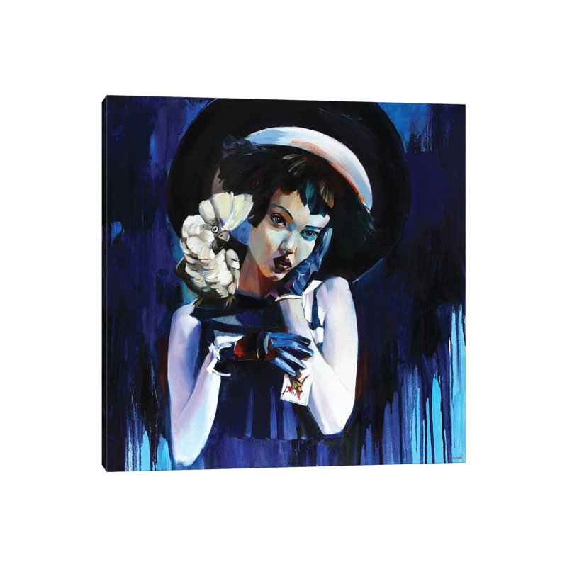 Joker by Tatyana Yabloed - Gallery-Wrapped Canvas Giclée on Canvas, 30.48 cm H x 30.48 cm W, Canvas