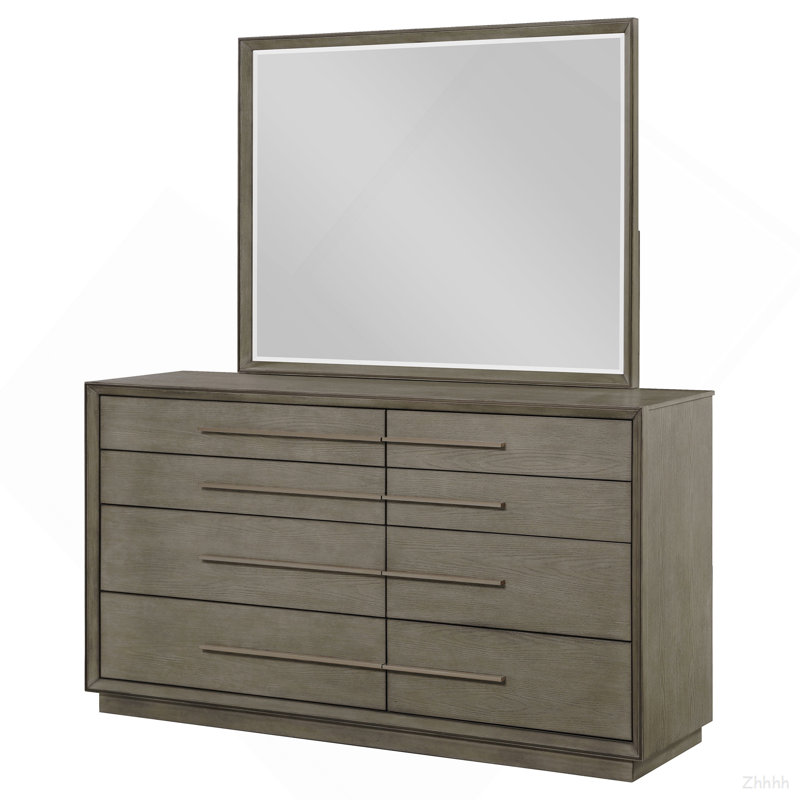 Commode 8 tiroirs avec miroir Prescott