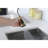 Modern Gold Stainless Steel Kitchen Faucet, Pull Down , 1.8 Gpm Flow, Easy Maintenance Sink Tap, Steel, High Arc, 7.77 In Width Fit-126706827