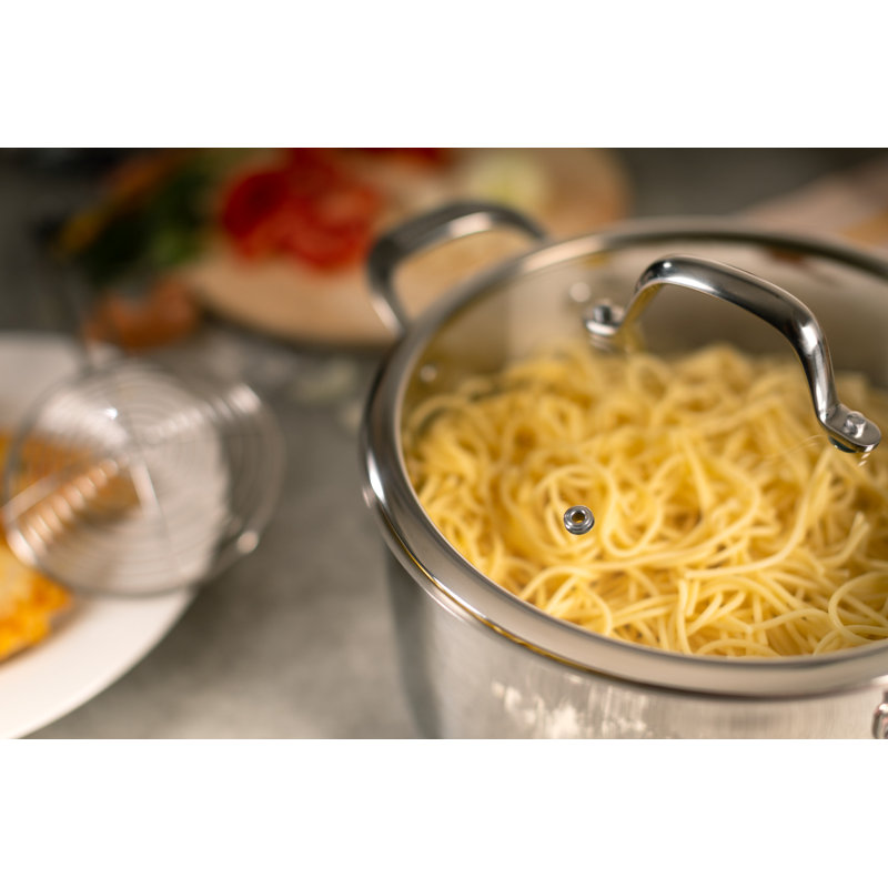 Kuhn Rikon Allround Stainless Steel Induction Safe Casserole Pot, 28cm / 12L