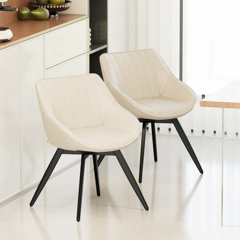 PU leather Dining Chairs, Beige