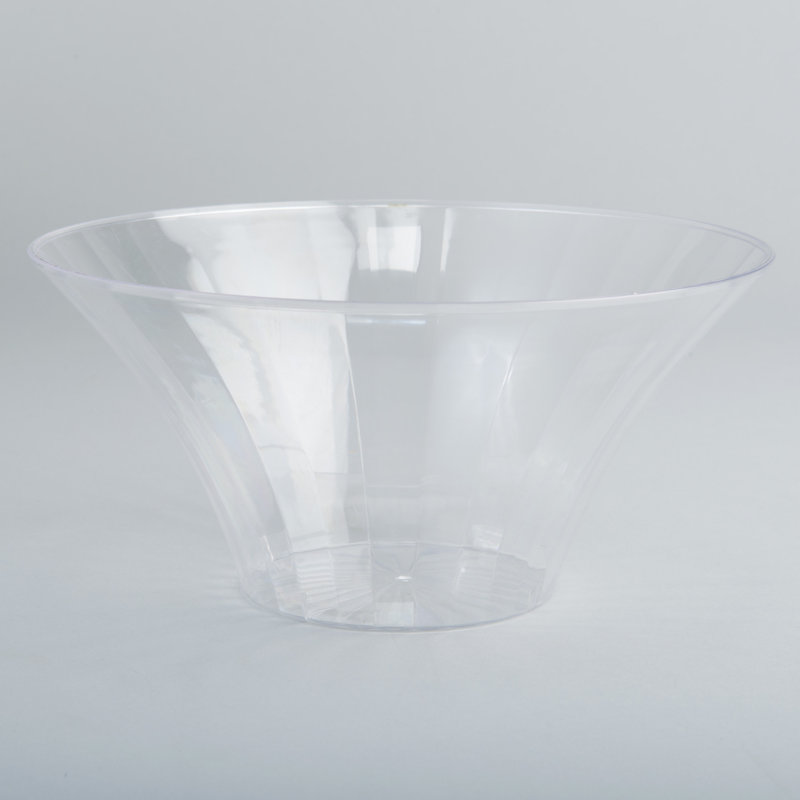 Winston Porter Testerman Plastic Serving Bowl, Clear