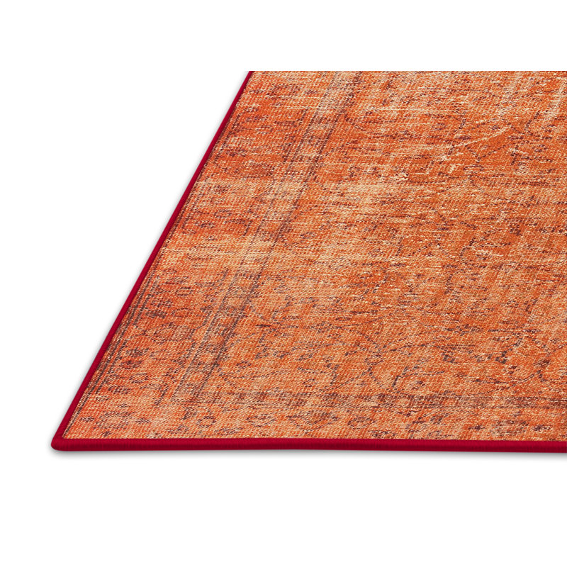 Tapis contemporain orange, Rectangle 4 pi x 6 pi