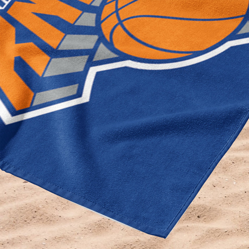NBA Zone Read Beach Towel, Soft Basketball Fan Pool Towel, 30 x 60 Inches, New York Knicks