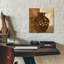 «Ethnic Vase 4» par Alonzo Saunders, art mural en verre acrylique, 12 po x 12 po