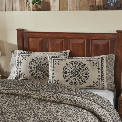 Ensemble de taie d'oreiller pour chambre d'amis en mélange de coton 2 pièces Custom House