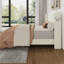 Structure de grand lit avec tête de lit à oreilles, structure de lit tapissier en velours avec support en lattes de bois robuste, aucun sommier requis, assemblage facile, beige-123660477-123660483