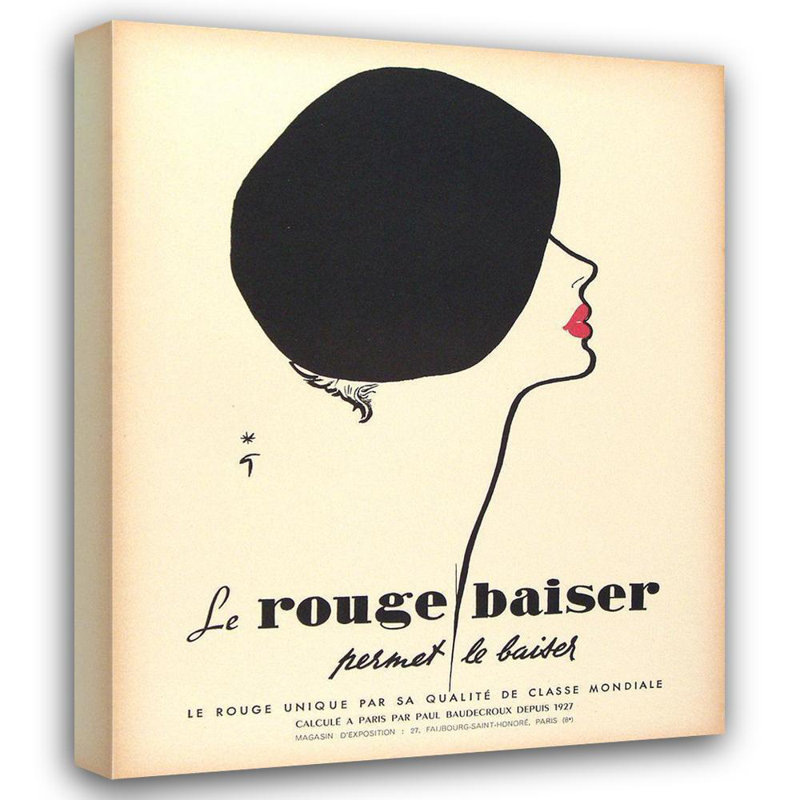 Art sur toile tendue avec trinité Trinx Vintage Apple Collection: Le Rouge Baiser
