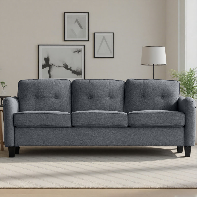Ensemble de canapé modulaire confortable 3 pièces de style moderne pour appartements - tissu en polyester doux et fabrication durable