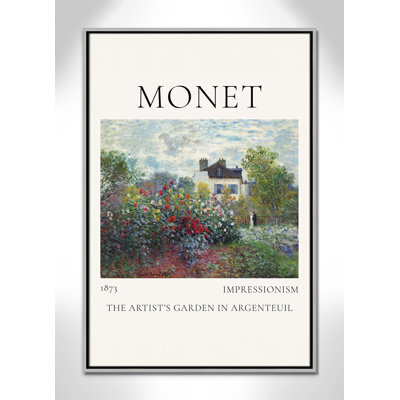 Artists Garden in Argenteuil Print by Claude Monet