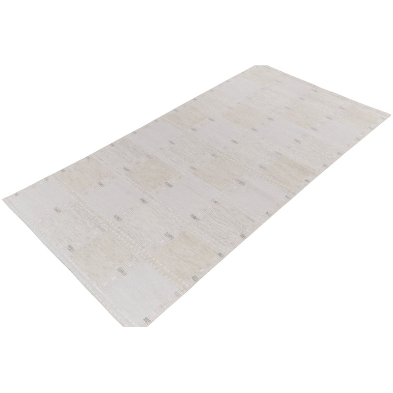 Scandinavian Wool Geometric Area Rug, Rectangle 9' x 12'