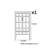 Modern minimalist style glass door bookcase-111065084