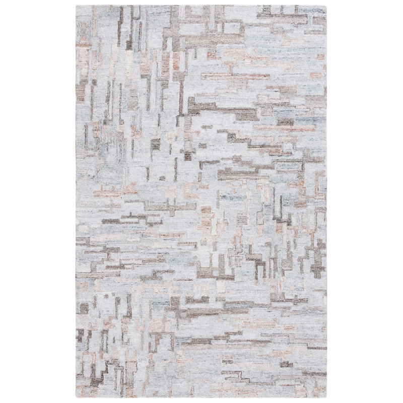 Tapis à motif géométrique Raakel, Rectangle 6 pi x 9 pi