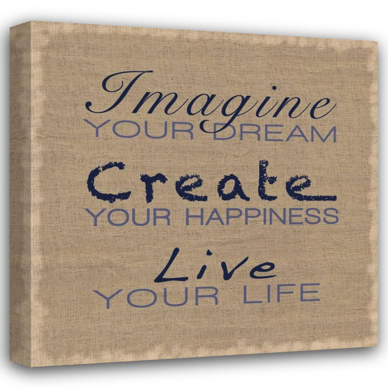 Art sur toile tendue par Trinx Gibbons, Lauren Gallery: Imagine Your Dream, H 15 po x l 15 po