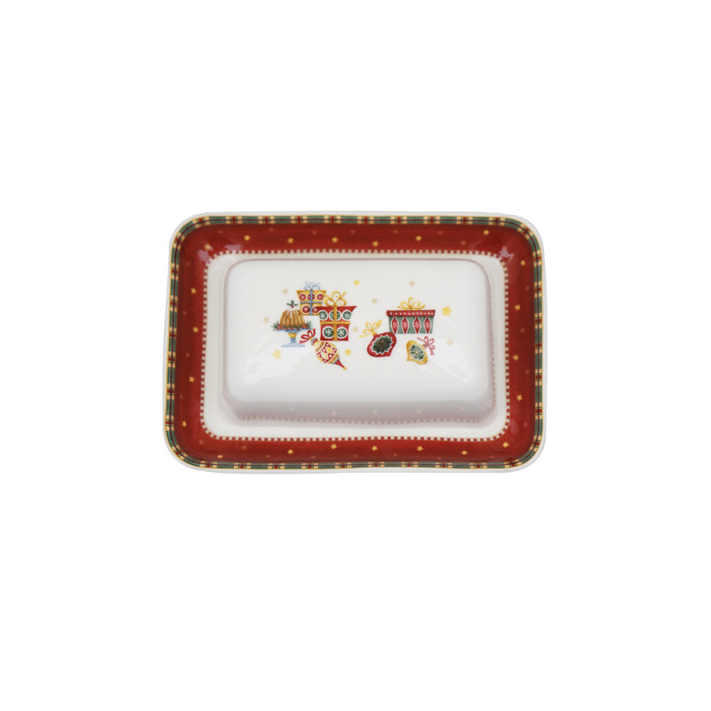 Nutcracker Bone China Butter Dish