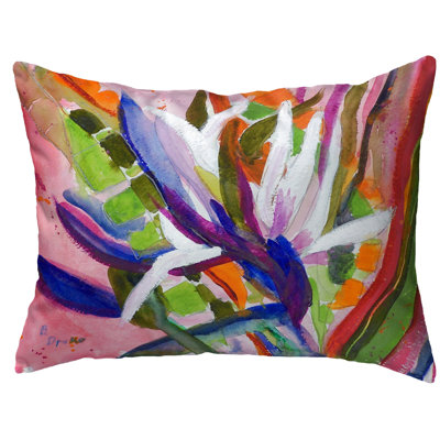  Betsy's Bird Of Paradise Indoor/Outdoor Lumbar Pillow
