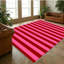 Tapis rose de chambre à coucher, tapis antidérapant lavable, convient aux tapis doux et rétro en forme d'éventail pour la décoration de la maison dans les dortoirs de la maternelle-271551103