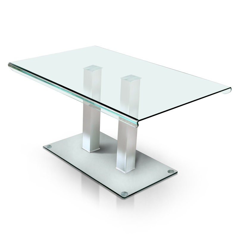 Table de salle à manger Coetta, Argent argent